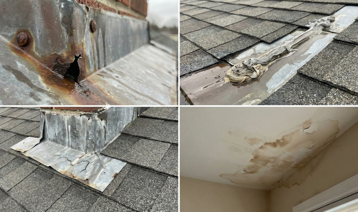 flashing leaks roofing issues
